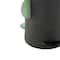 16” Black & Multicolor Half Moon Accents Textured Ceramic Vase